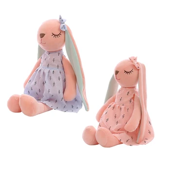 14in Plnené Veľkonočné Králik Bunny Mäkké Plyšové Hračky Izba Dekorácie Emócie Upokojiť pre Dievčatká Office Ornament Auto Dekorácií
