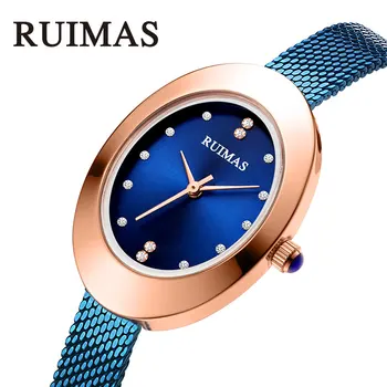 Ženy, Luxusné Zlaté Hodinky Značky Jednoduché Quartz Lady Nepremokavá Náramkové hodinky Ženskej Módy Bežné Hodinky Hodiny reloj mujer