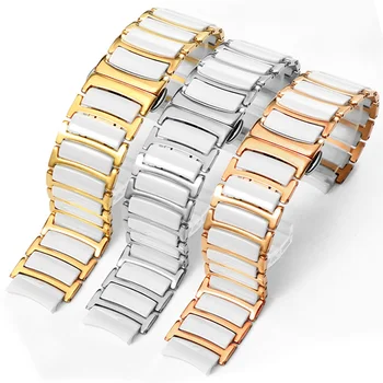 Kvalitné Keramické Watchband RADO CENTRIX Série R30927722 Nehrdzavejúcej SteelCeramic Náramok Pre Mužov A Ženy