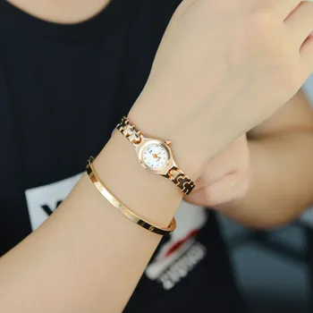 Nový módny trend dámy náramok hodiniek kórejská verzia jednoduché quartz hodinky študent módne hodinky žena