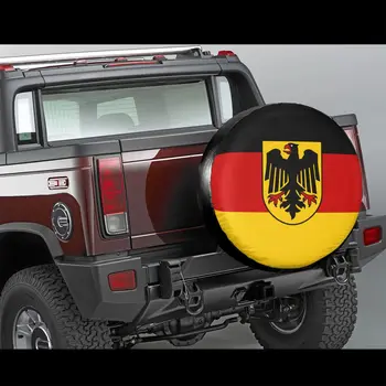 Nemecko Vlajka Náhradné Pneumatiky Kryt, Taška Puzdro pre Jeep Hummer nemecký Vlasteneckej protiprachová Auto Kryty Kolies 14