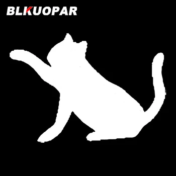 BLKUOPAR Roztomilé Mačka, Auto Nálepky opaľovací Krém Obtlačky Módne Materiál Vinyl Campervan Chladnička Nepremokavé Skateboard Dekor