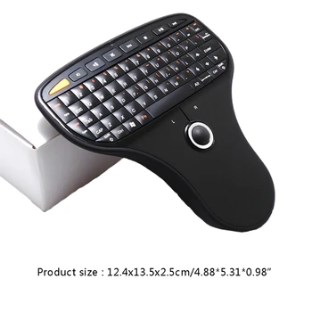 N5901 Mini 1000DPI 70-Key Ručné Bezdrôtové Klávesnice Build-in 0,75 Palca Trackball Skvelý Výkon