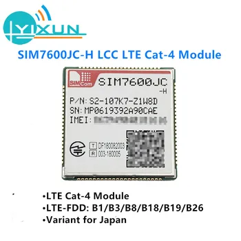SIMCOM SIM7600JC-H LCC LTE Cat4 Modul 150Mbps pre zostupný a 50 mb pre uplink LTE-FDD B1/B3/B8/B18/B19/B26 Variant pre Japonsko