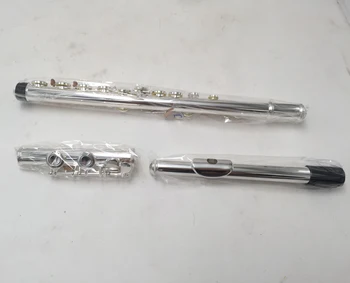 Vyrobené v Japonsku Top flauta FL-212SL 16 tlačidlo Otvory Strieborné Pozlátené Priečna Flauta obturator Tlačidlo C s E tlačidlo hudobný nástroj