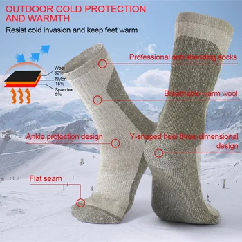KoKossi Ženy Muži Zimné Vlnené Ponožky Lyžovanie, Snowboard Horolezectvo Mäkké Teplo Zahustiť Ponožky Vlhkosti Wicking Outdoorové Športy