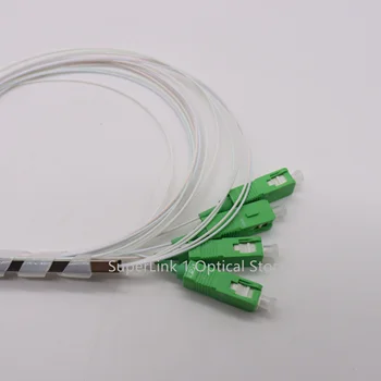 10PCS Fiber optics PLC Splitter 1x4 SC APC SC UPC ftth Mini oceľové rúry typ 0,9 mm optický splicer Konektor doprava zadarmo