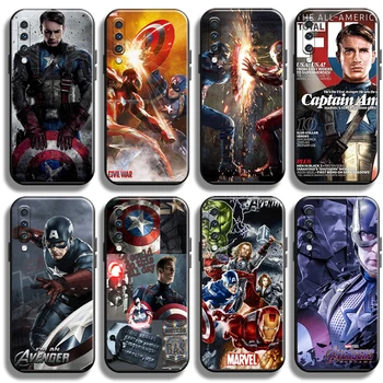 Avengers Kapitán Amerika Pre Samsung Galaxy A70 Telefón puzdro Mäkký Kryt Plášťa Coque Carcasa TPU Shockproof Plnú Ochranu