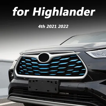 Pre Toyota Highlander 4. 2021 2022 Auto exterior styling dekorácie, doplnky, predné oka patch upgrade flitrami urob si sám