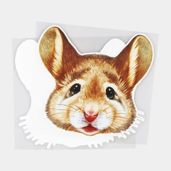JuYouHui Vonkajšie Príslušenstvo Odtlačkový Roztomilé Myši Na Výšku Cartoon Vinylové Nálepky Módne Okenné Dekorácie, Polepy Áut