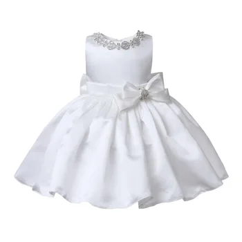 High-end Baby Girl Dress Sequin Luk Krst Šaty pre Dievča, 1. rok Narodeninovej oslavy Svadby, Krstiny Dieťa Krstu Oblečenie