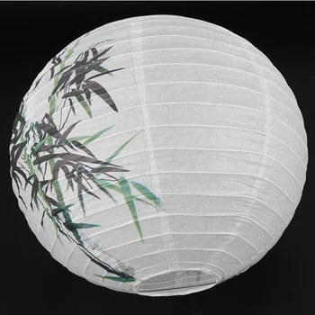 30 cm Papierové Tienidlo Svietidla orientálnou Svetla Dekorácie Čínskeho Bambusu