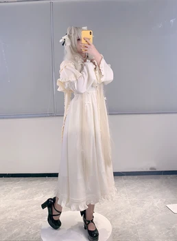 Illusional Yosuga č Sora sora Cosplay Kostým sora biele dlhé šaty žena Anime šaty