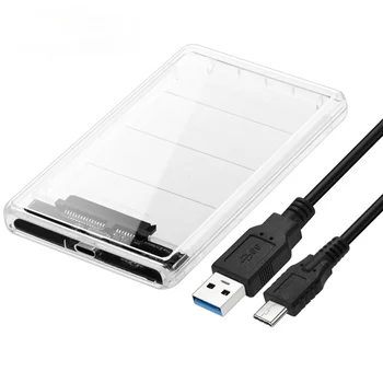 Transparentné Usb3.1 Typ-C SATA Mobile Pevného Disku Box Pevný Disk Plne Transparentný Dizajn, Jednoduchý Život