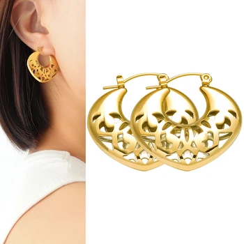 Bránka Náušnice Pre Ženy kórejský Hoop Náušnice pre Ženy Vintage 2022 Trend Earings Žena Vianočný Darček Ženské Šperky