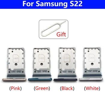 10 Ks Pre Samsung S22 / S22 Plus / S22 Ultra Dual SIM Kartu Slot Držiteľ Adaptér Zásuvky Opravy Dielov