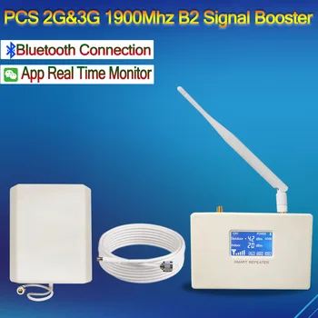 KS 3G 1900Mhz Signál Booster B2 Repeater 2G, 3G, 4G Signálu Zosilňovač GSM Celullar Bluetooth Aplikácie Riadenia