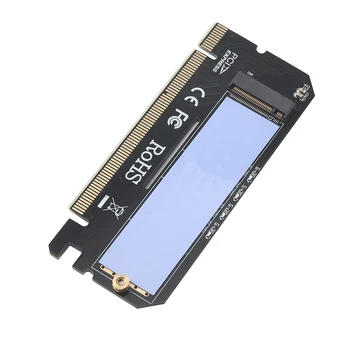 Nové PCIE NVME M. 2 M Kľúč Adaptér NGFF SSD PCI-E 16X Extender Converter Stúpačky Karty M. 2 PCI-E Adaptér Rozširujúca Karta s LED