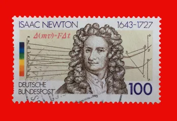 1Pcs/Set Nemecko Post Pečiatky 1993 Vedec Newton Používa Post Označené Poštových Známok na Zber