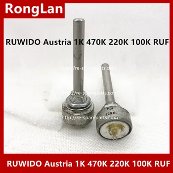 RUWIDO Rakúsko 1K 470K 100K 220K RUF zapečatené keramické jeden spoločný potenciometer rukoväť s závit dĺžka 50 MM -2 KS/VEĽA