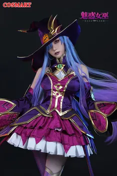 COSMART Hre LOL Syndra Halloween Enchantress Elegantnej Uniforme, Cosplay Kostým Karneval Úlohu Hrať Oblečenie Pre Ženy 2021 NOVÉ