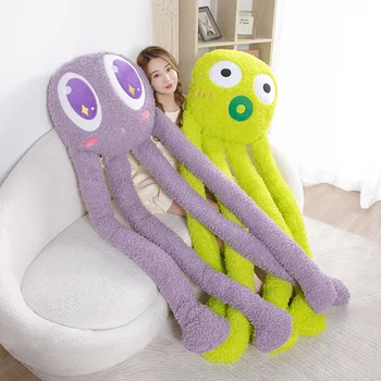Roztomilý superstar octopus dlhé nohy a dlhé nohy vankúš veľké bábiky bábiky bábiky gauč vankúš dlho bábika суперзвезда осьминог