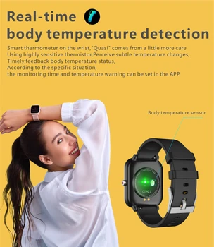 Smart Hodinky Q9 Pro Muži Ženy Smartwatch Vlastné Obrazovky Srdcovej frekvencie, Krvného Tlaku Monitor Šport Fitness Tracker pre Android a IOS