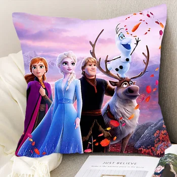 Disney Elsa Princezná Deti obliečok na Posteľ, Gauč Auto Dekoratívne Nap Vankúš Dievča Narodeninám 40x40cm