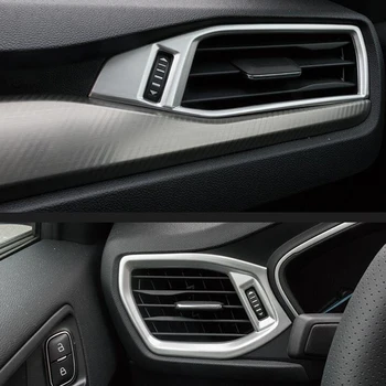 Pre Ford Focus 2019 ABS Matný Interiéru Auta kondicionér vzduchu Zásuvky dekorácie Kryt Výbava Auta Styling Príslušenstvo 2ks