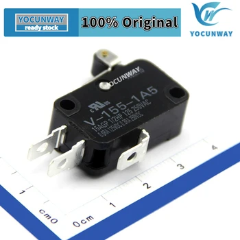 Nový, originálny Micro Switch Cestovné Prepínač Limitný Spínač V-155-1A5