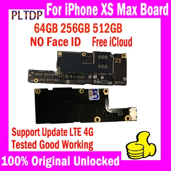 Podporu IOS Upgrade LTE 4G Pre Iphone Xs Doska Max 64 GB 256 GB 512G BEZ Tváre ID Pôvodné Odomknúť Zadarmo iCloud Logic Board
