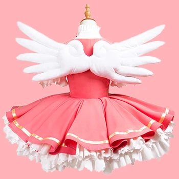 COS-HoHo Anime Cardcaptor Sakura Kinomoto Sakura Hra Vyhovovali Krásne Uniforme, Cosplay Kostým Halloween Party Oblečenie Žien NOVÉ