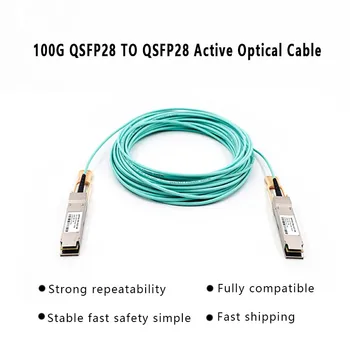 2M 100G QSFP28 na QSFP28 Aktívne Optický Kábel AOC OM3 Optických Vlákien Patch Kábel Použiť Pre Dátové Centrum Zariadení