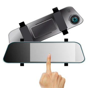 Duálny Objektív Dash Cam Predné a Zadné,GPS, Pomlčka Kamera pre Auto s 9.66